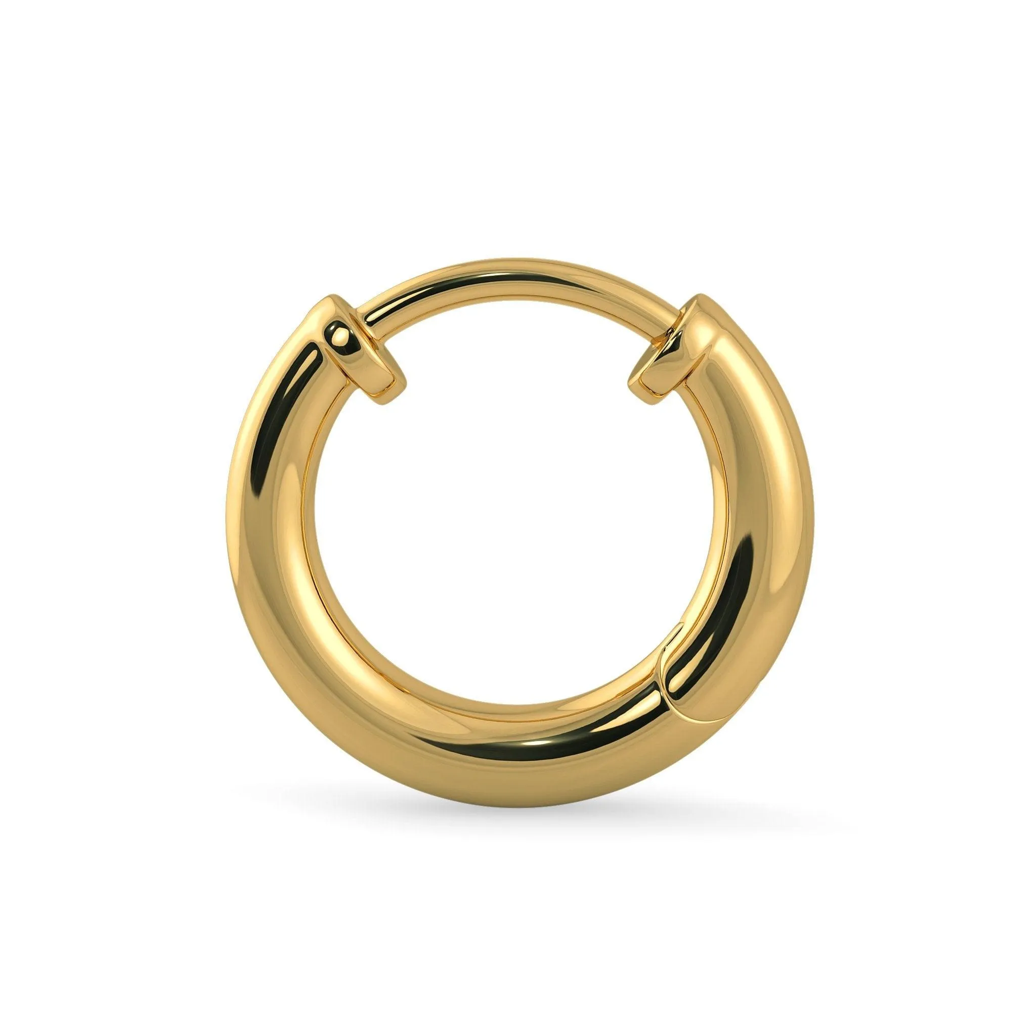 Minimal 18k Solid Yellow Gold Handmade Hoop Earrings, Gold Earrings, Hoop Earrings, Minimal Earrings