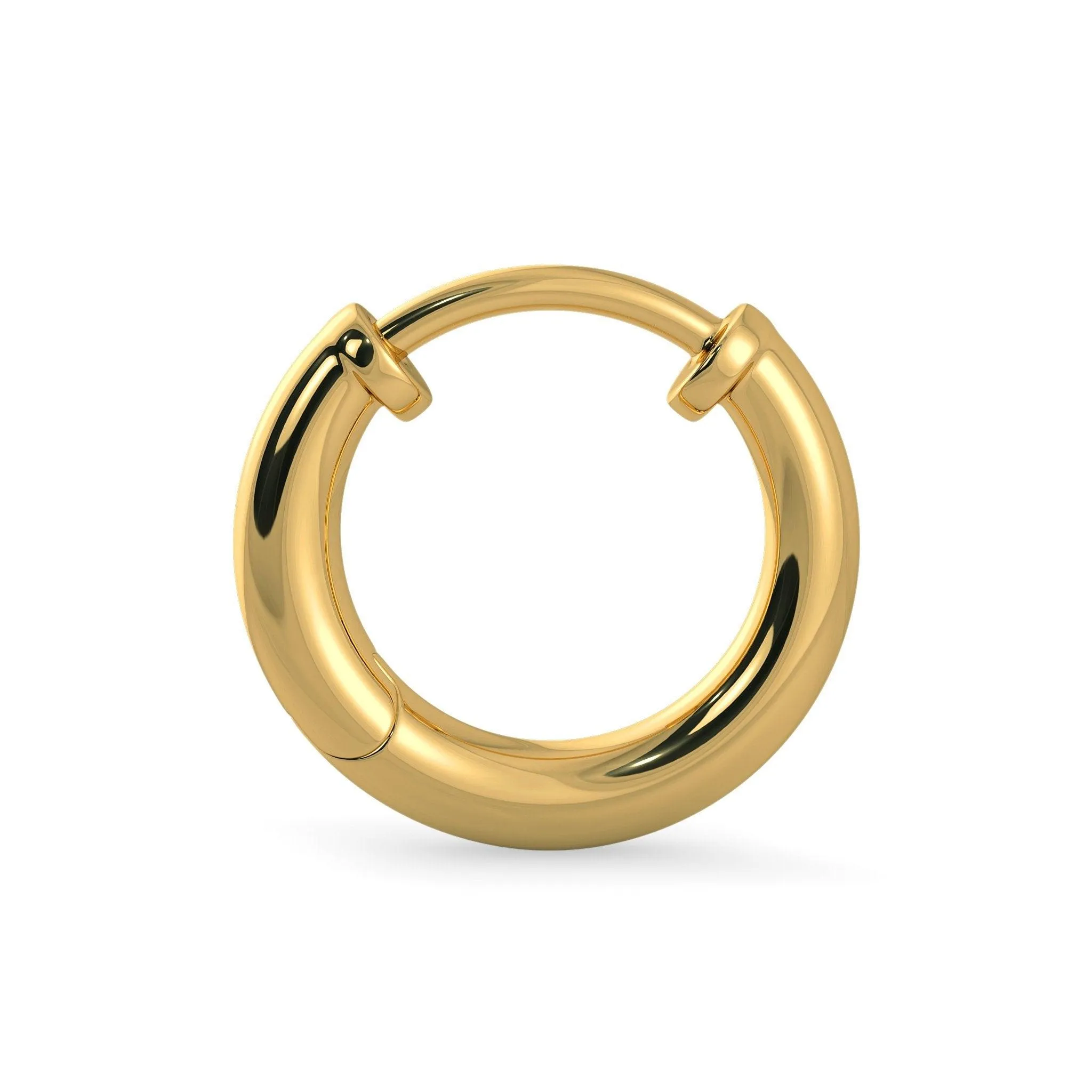 Minimal 18k Solid Yellow Gold Handmade Hoop Earrings, Gold Earrings, Hoop Earrings, Minimal Earrings