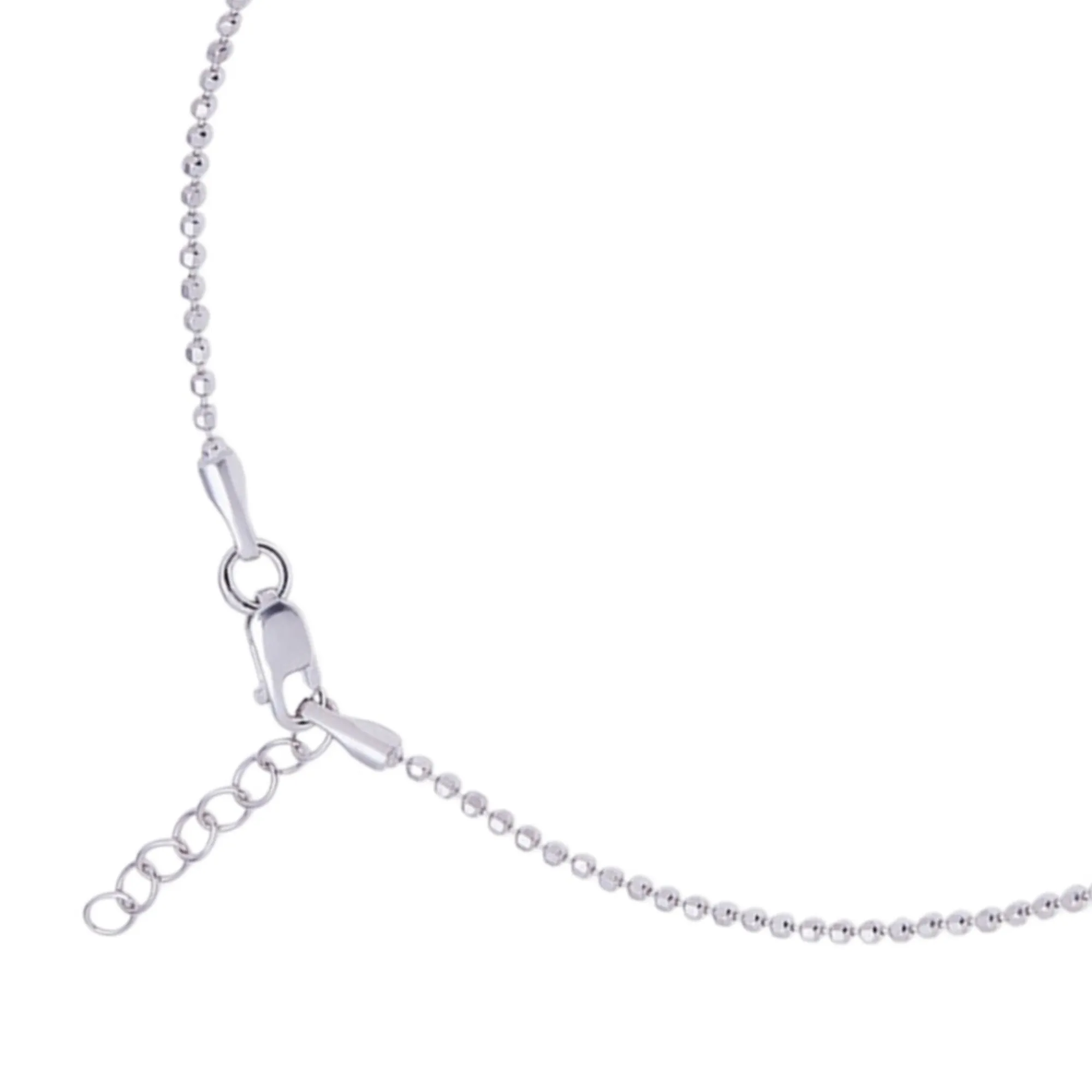 Minimal Tiny Beads 925 Sterling Silver Anklet