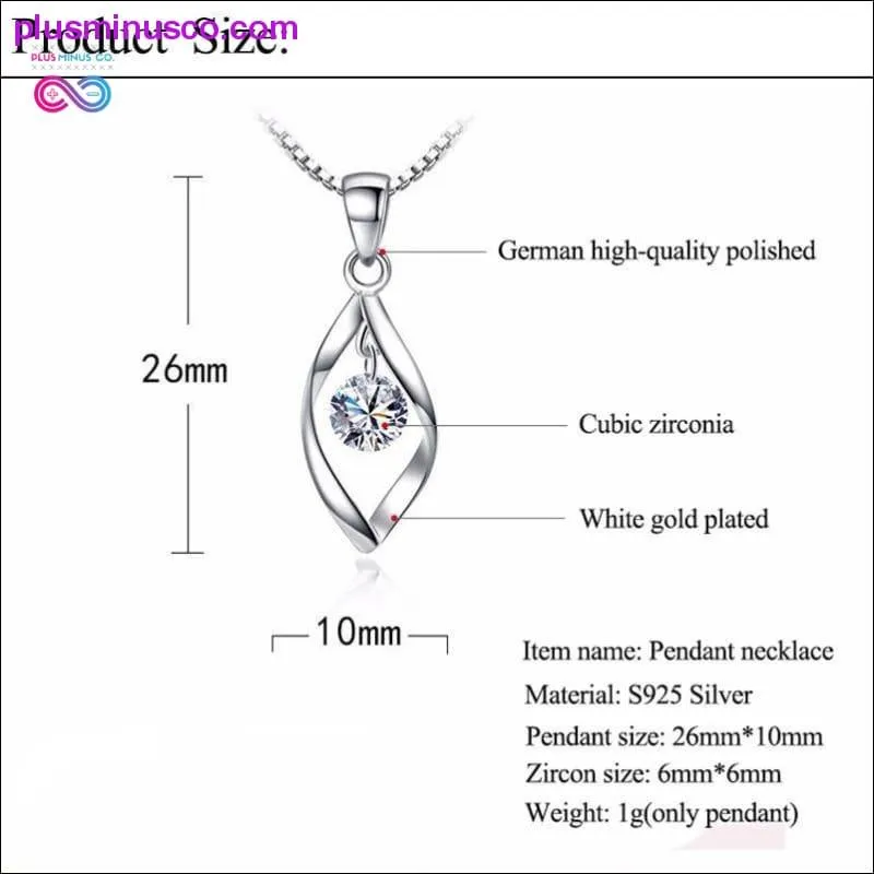 Minimalist Twist Design Crystal Necklaces & Pendants Fashion