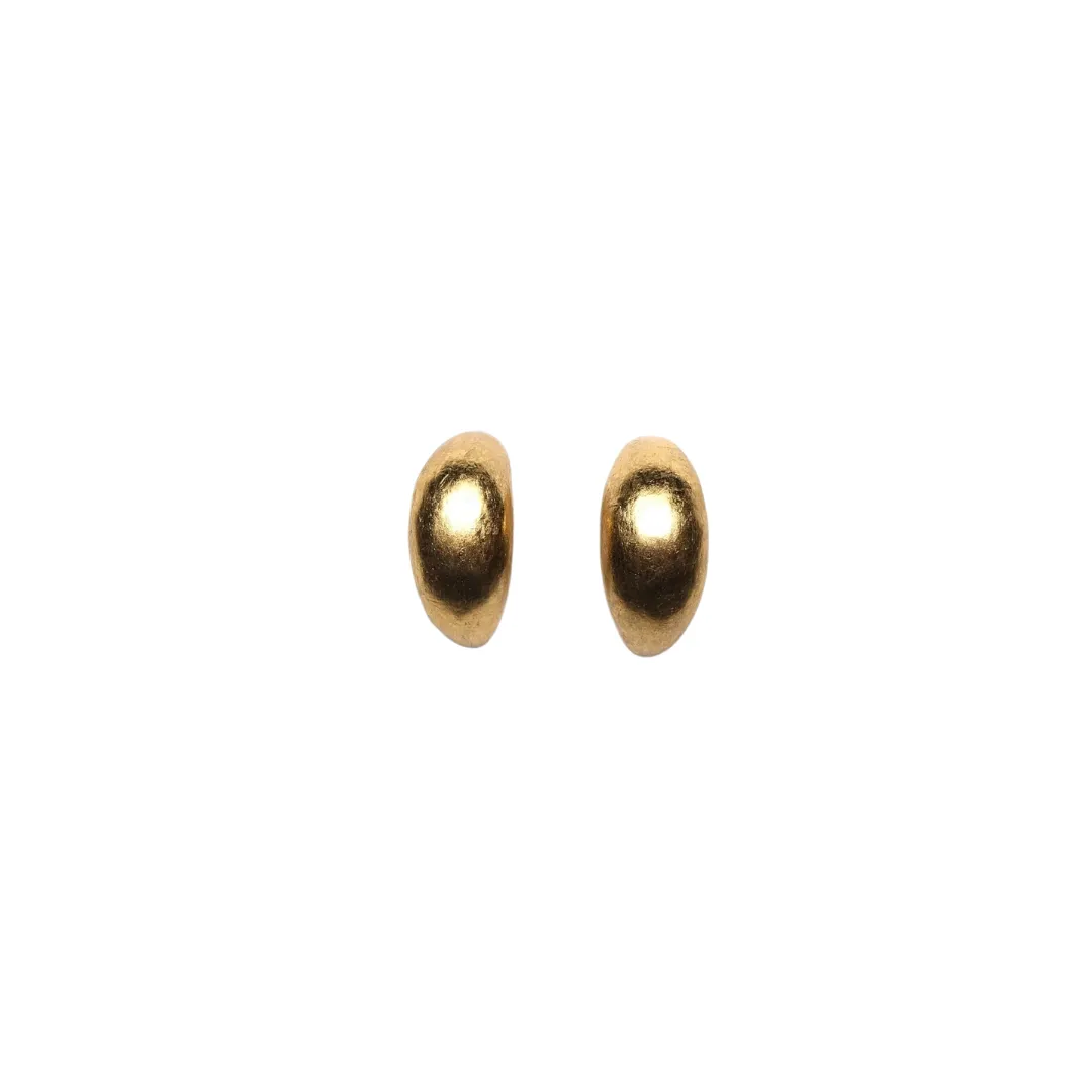 Moon Monies Gold Foil & Acacia Earrings