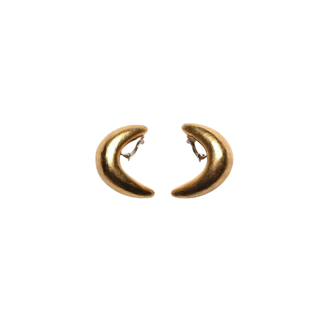 Moon Monies Gold Foil & Acacia Earrings
