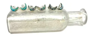 Moon Post Inlay Earring