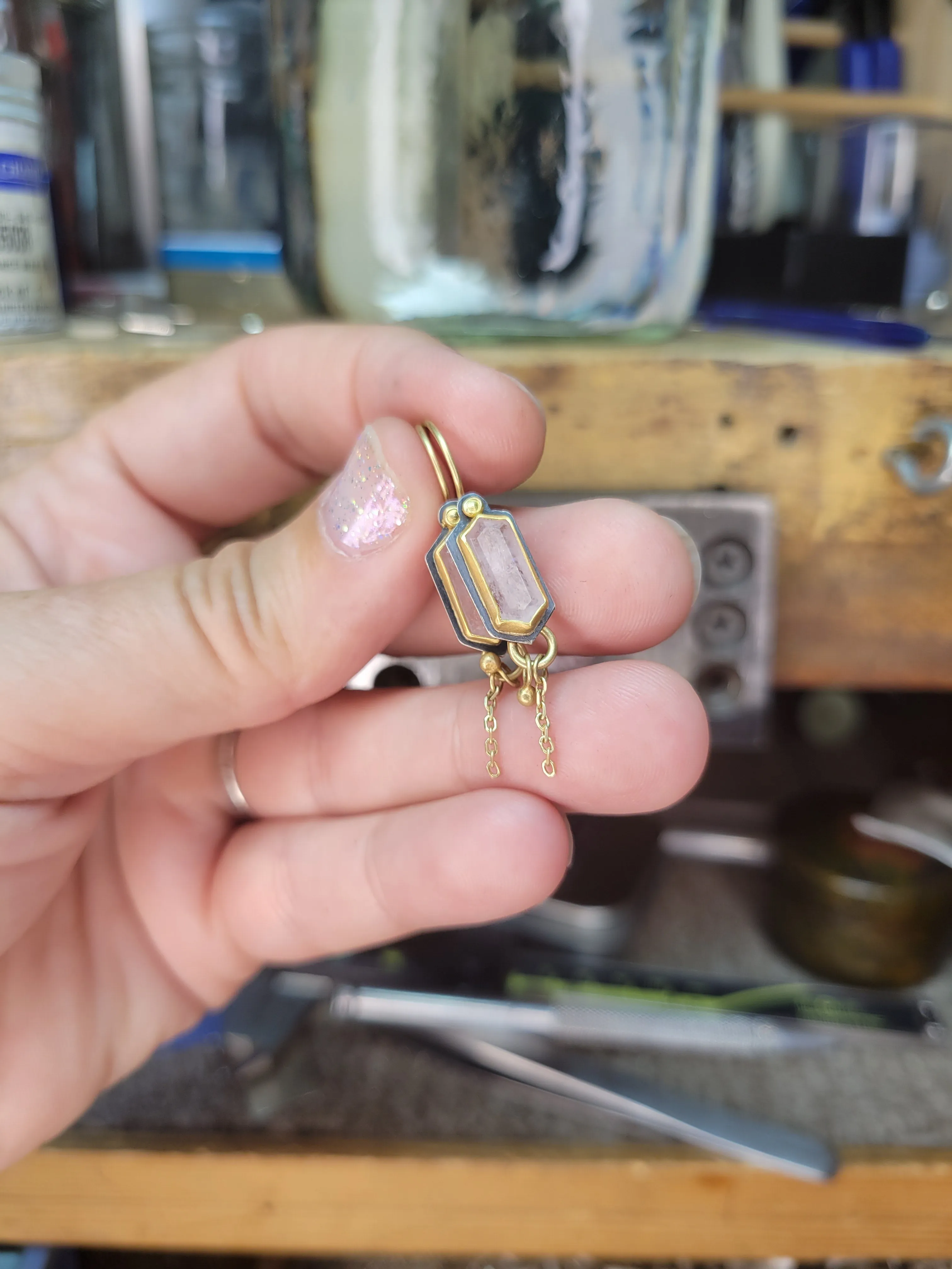 Morganite Earrings