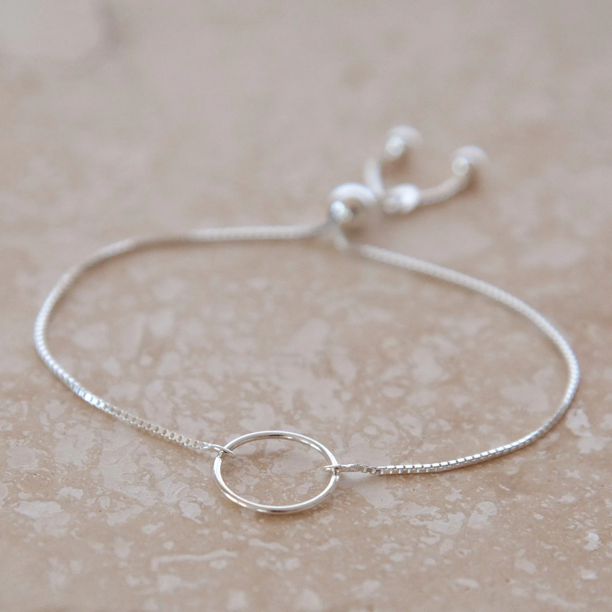 “Mother-In-Law” Sterling Silver Bolo Bracelet on Personalized Jewelry Card