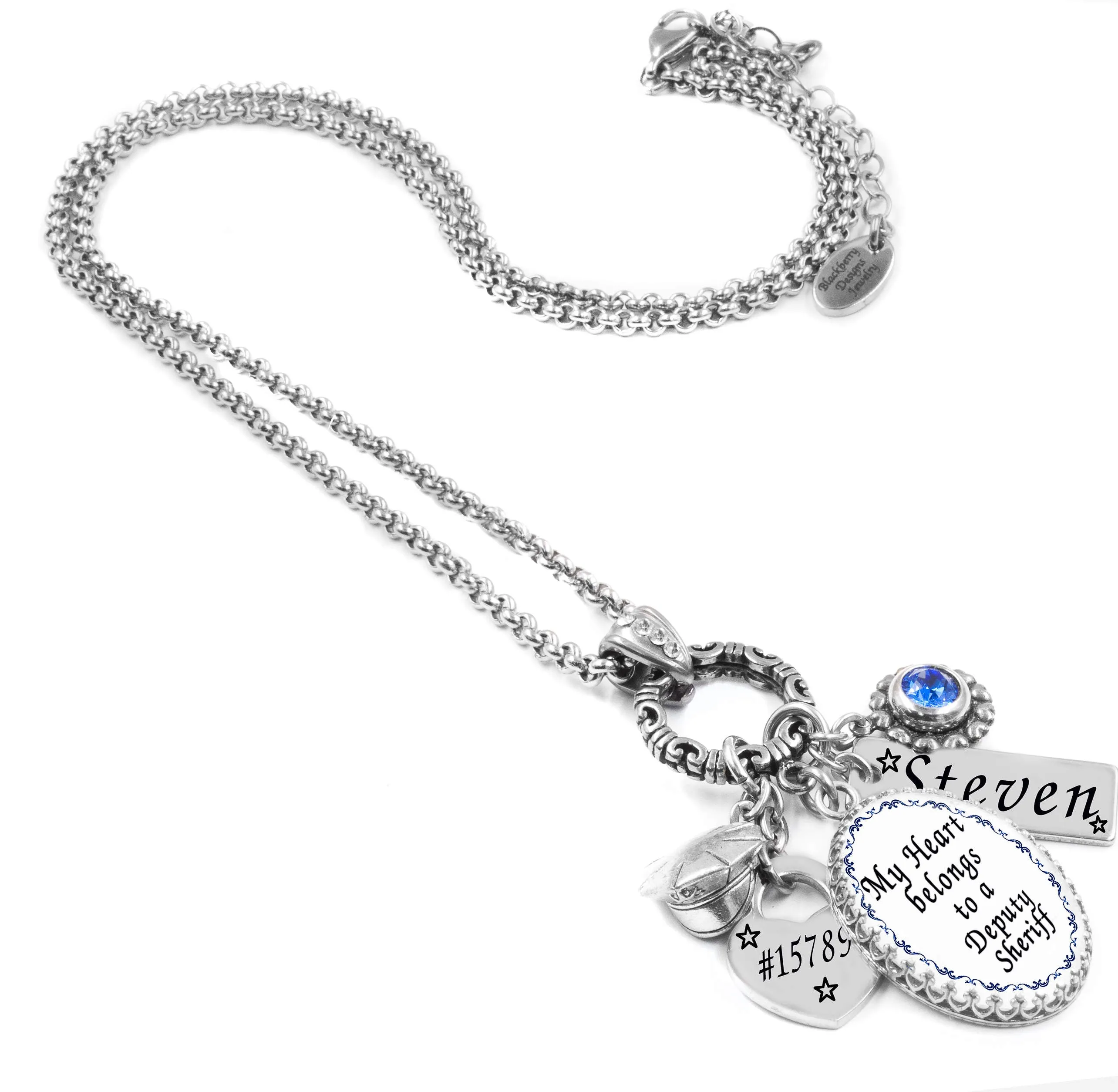 My Heart Belongs to a Deputy Sheriff Necklace