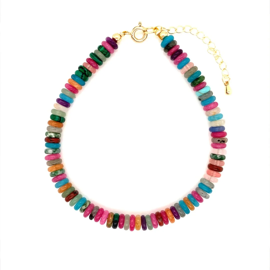 Mya Gemstone Anklet