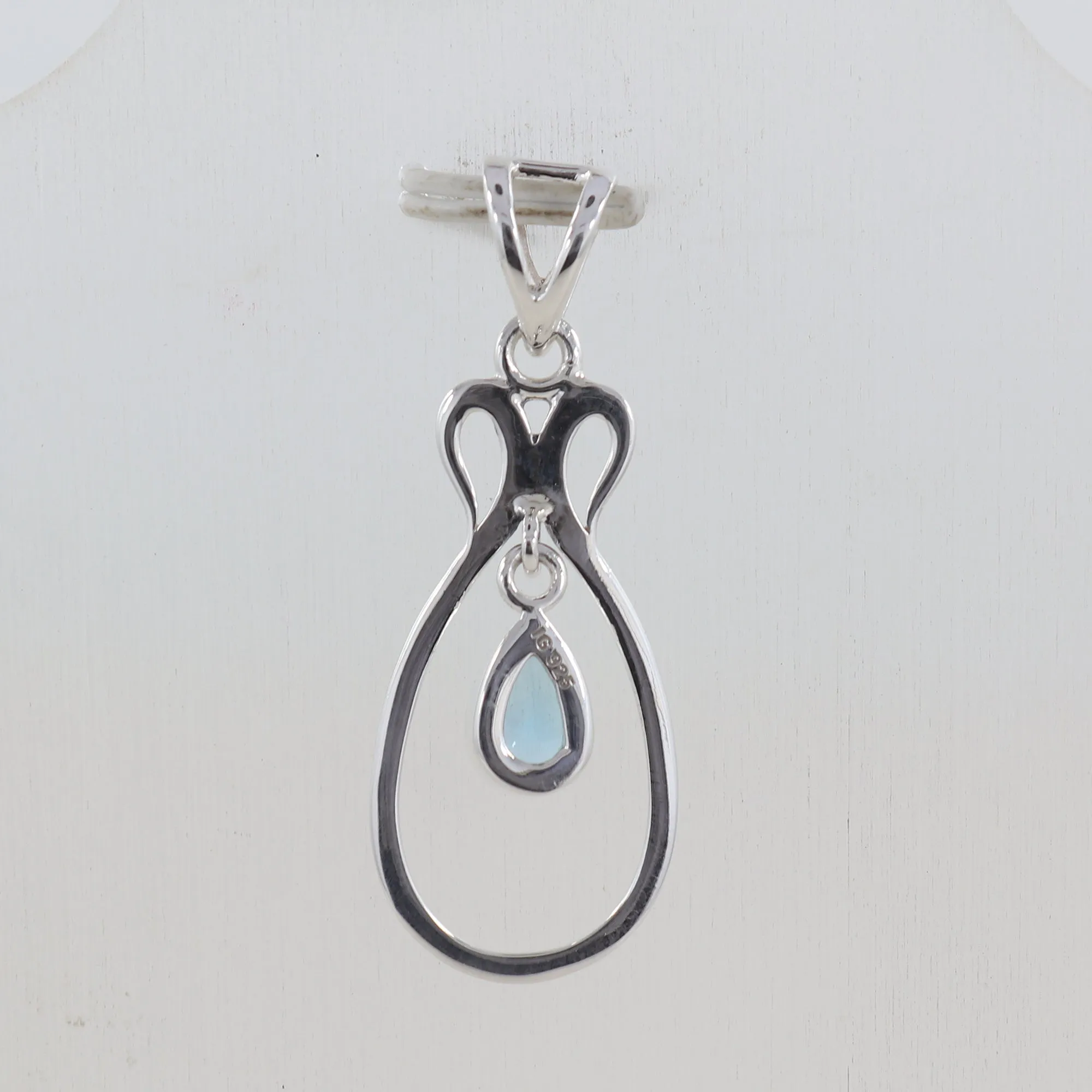 Natural Garnet Gemstone Silver Pendant
