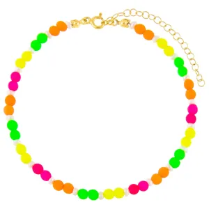 Neon Bead Anklet