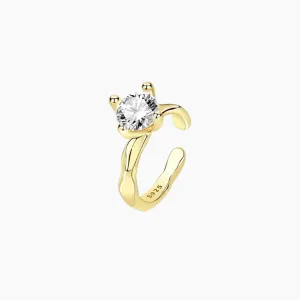 Nia Ear Cuff (single) with Diamond Detail