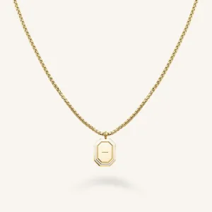 Octagon Enamel Necklace