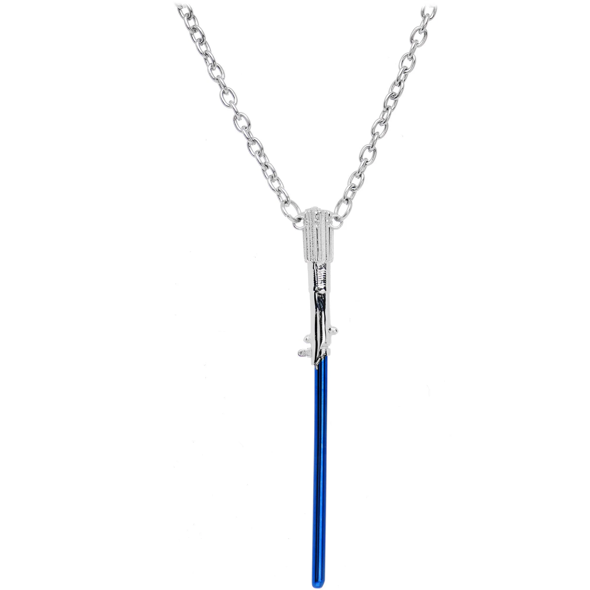 Officially Licensed Star Wars Blue Lightsaber Pendant Necklace