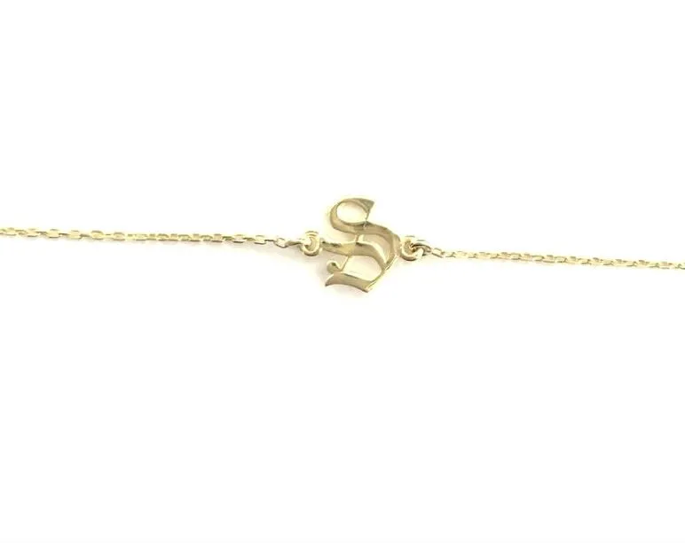 Old English Initial Cable Choker