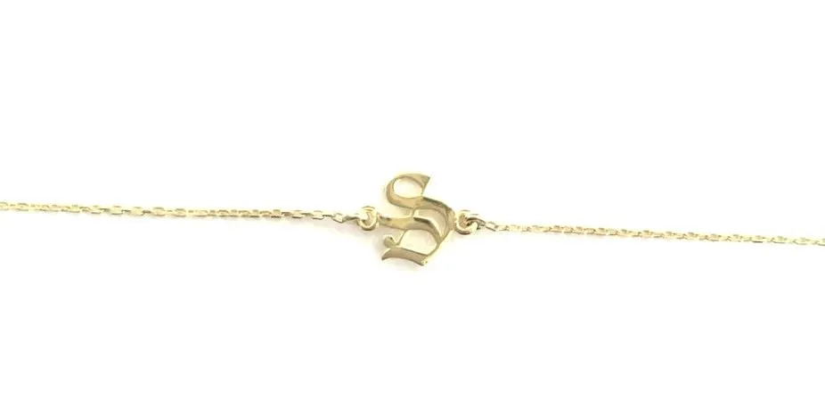 Old English Initial Cable Choker