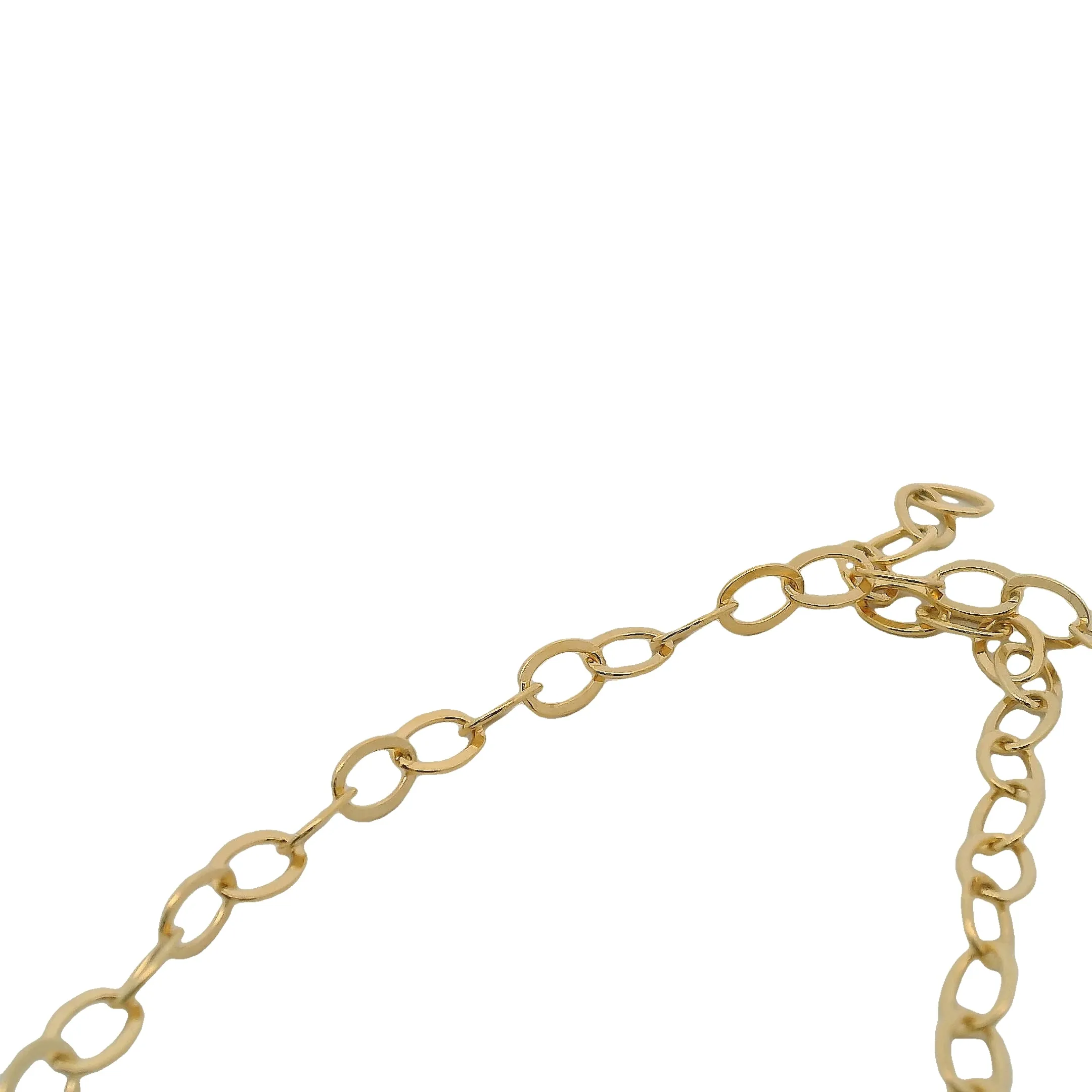 One-Foot 14K Real Gold-Filled Flat Oval Cable Chain | Size: 3.5mm x 5.3mm | CHN14GF