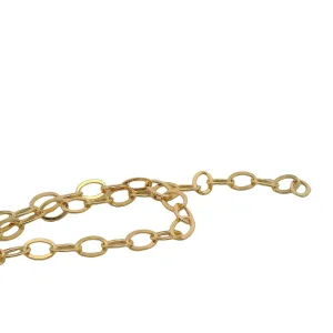 One-Foot 14K Real Gold-Filled Flat Oval Cable Chain | Size: 3.5mm x 5.3mm | CHN14GF