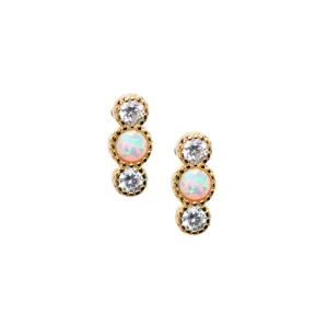 Opal Mist Studs