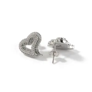 OPEN HOLLOW HEART EARRINGS