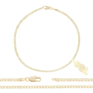 Owl Pendant 14K Gold Filled Cubic Zirconia Anklet 10" Set 2.5 mm Women