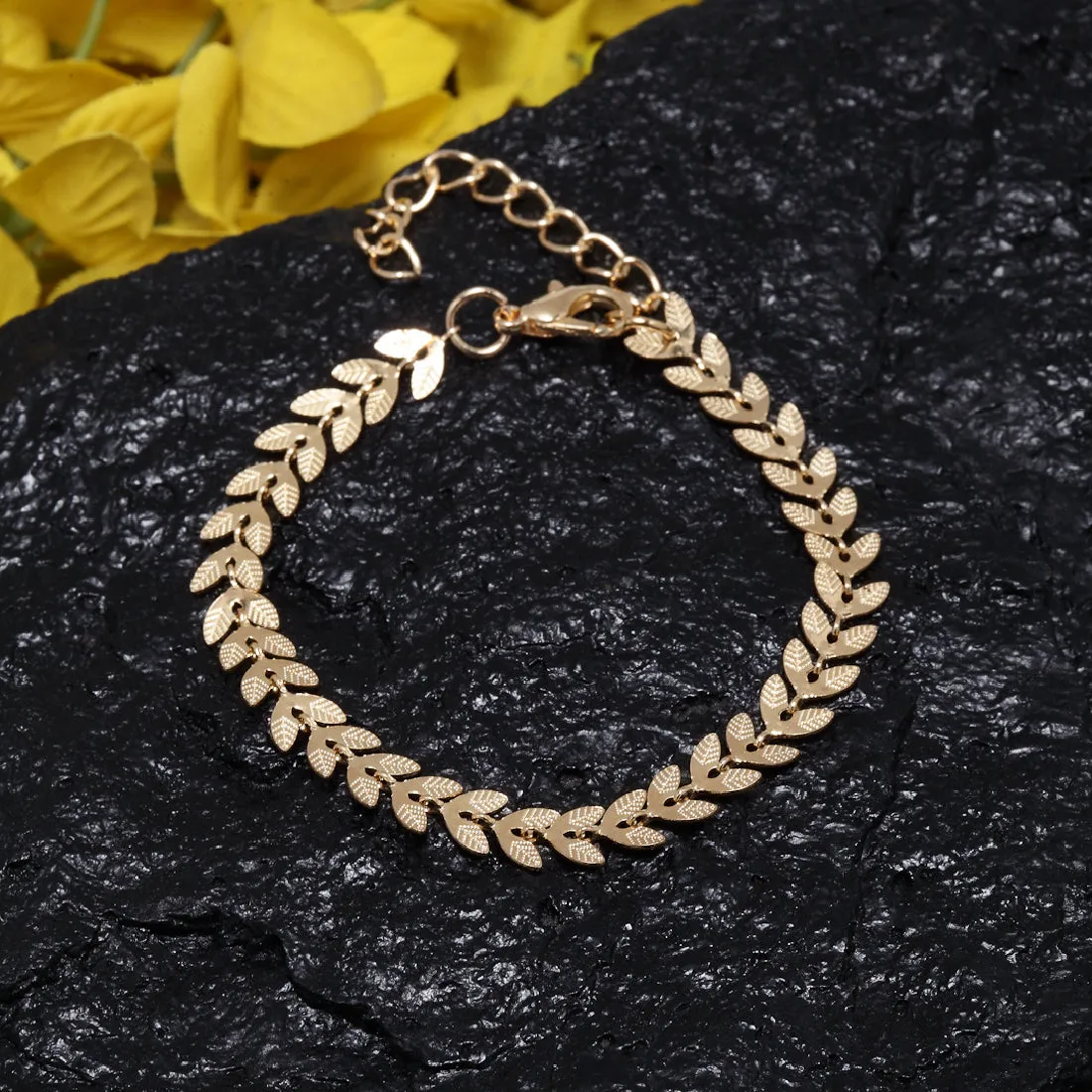 Pandora Golden Leaf Anklet