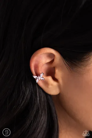 Paparazzi Aerial Advancement Earrings Pink (Ear Cuff)