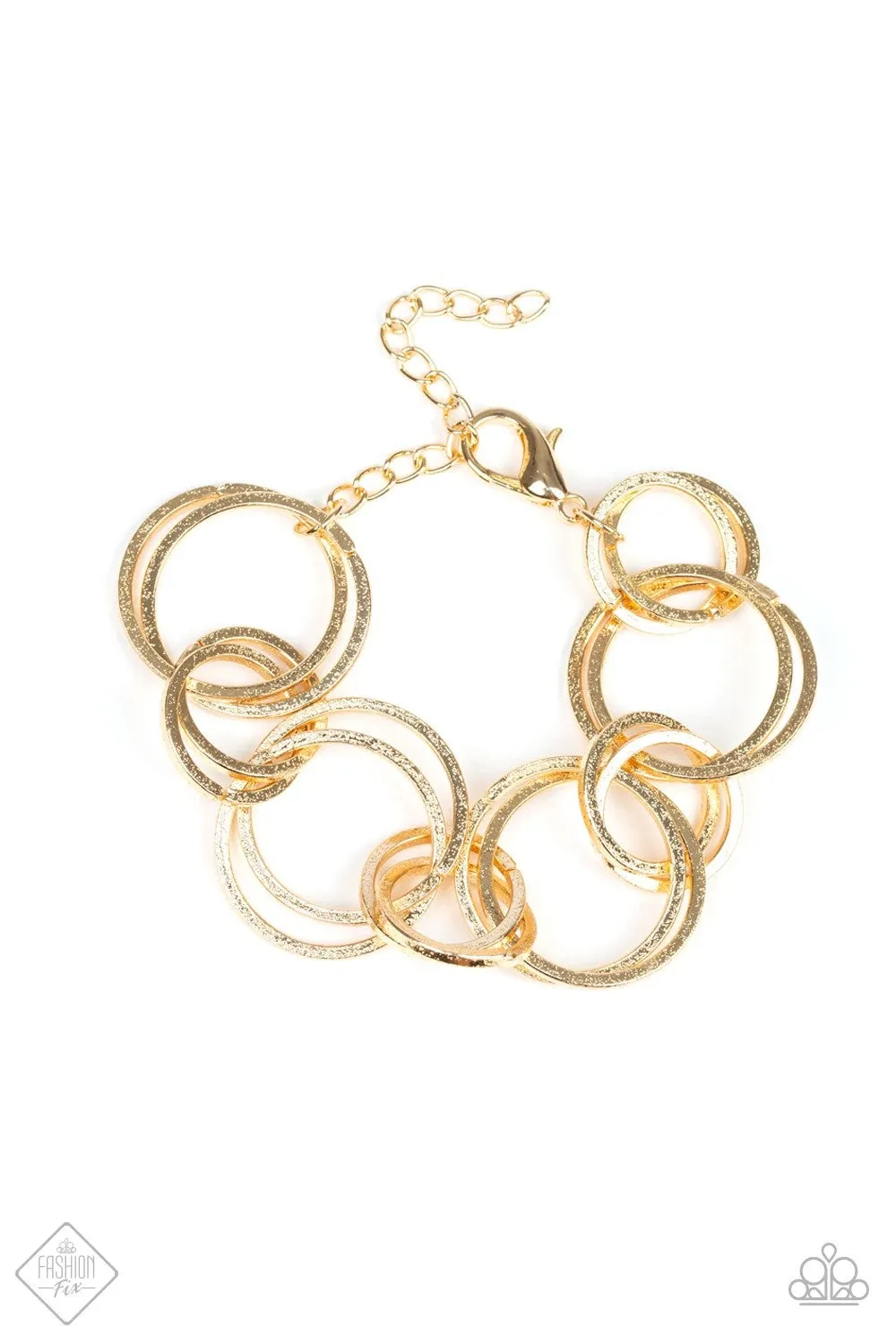 Paparazzi - Give Me A Ring - Gold Bracelet