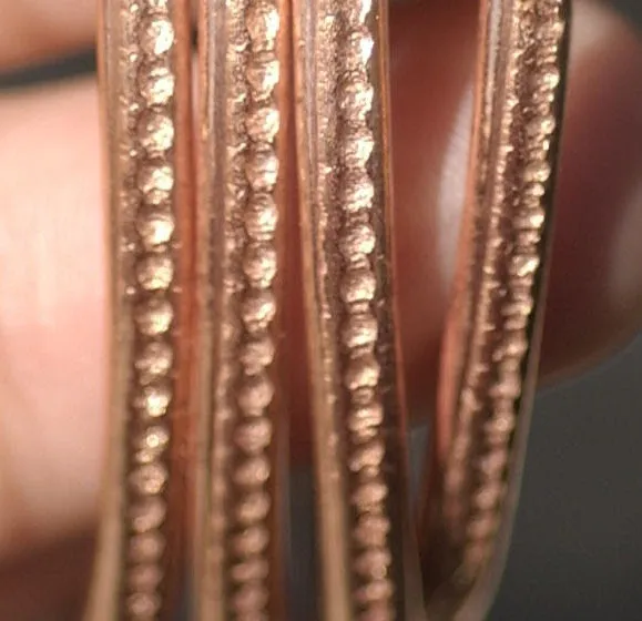 Patterned jewelry wire 3mm textured metal wire strip for making rings and jewelry