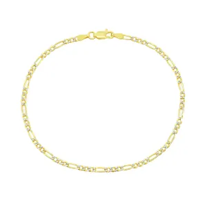 Pave Figaro Chain Anklet