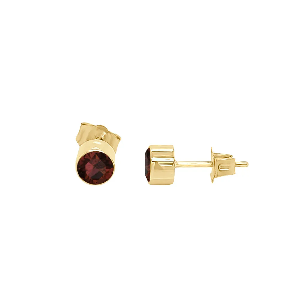 Pear Shape Gemstone & 0.04Ct Diamond Mismatched Earring Set in 14K Gold