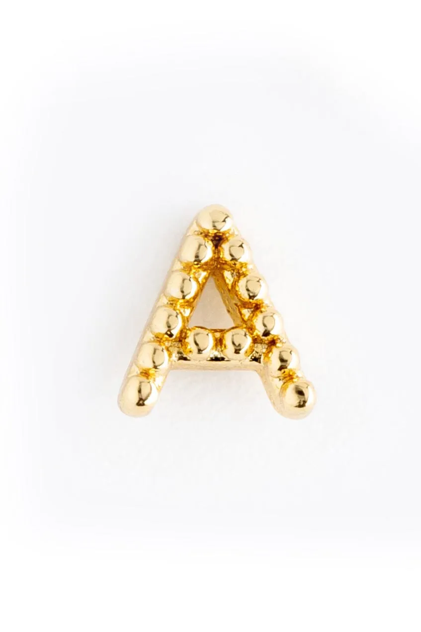 Pearl A Ball Stud Earrings