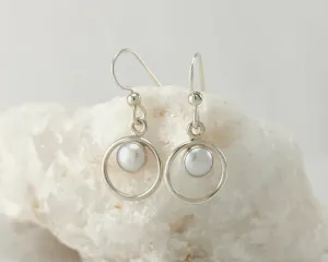 Pearl Hoop Earrings