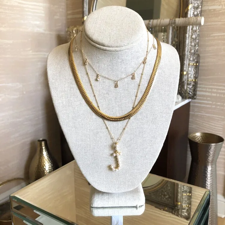 Pearl Initial Necklace