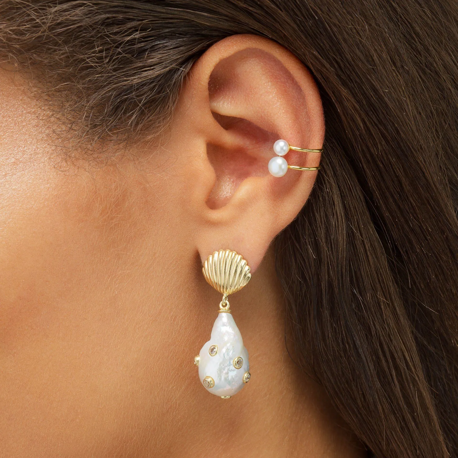 Pearl Open Ear Cuff
