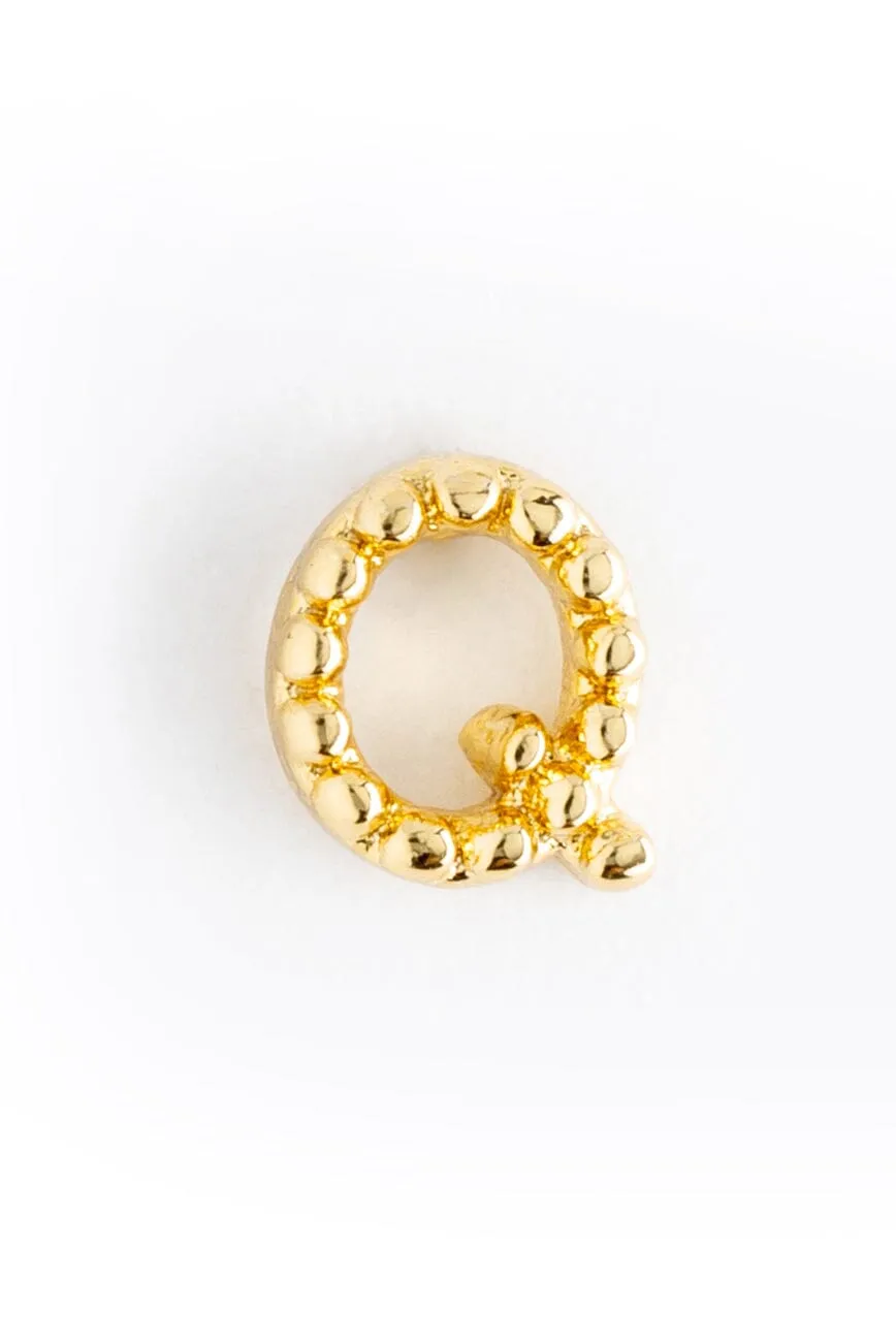 Pearl Q Ball Stud Earrings