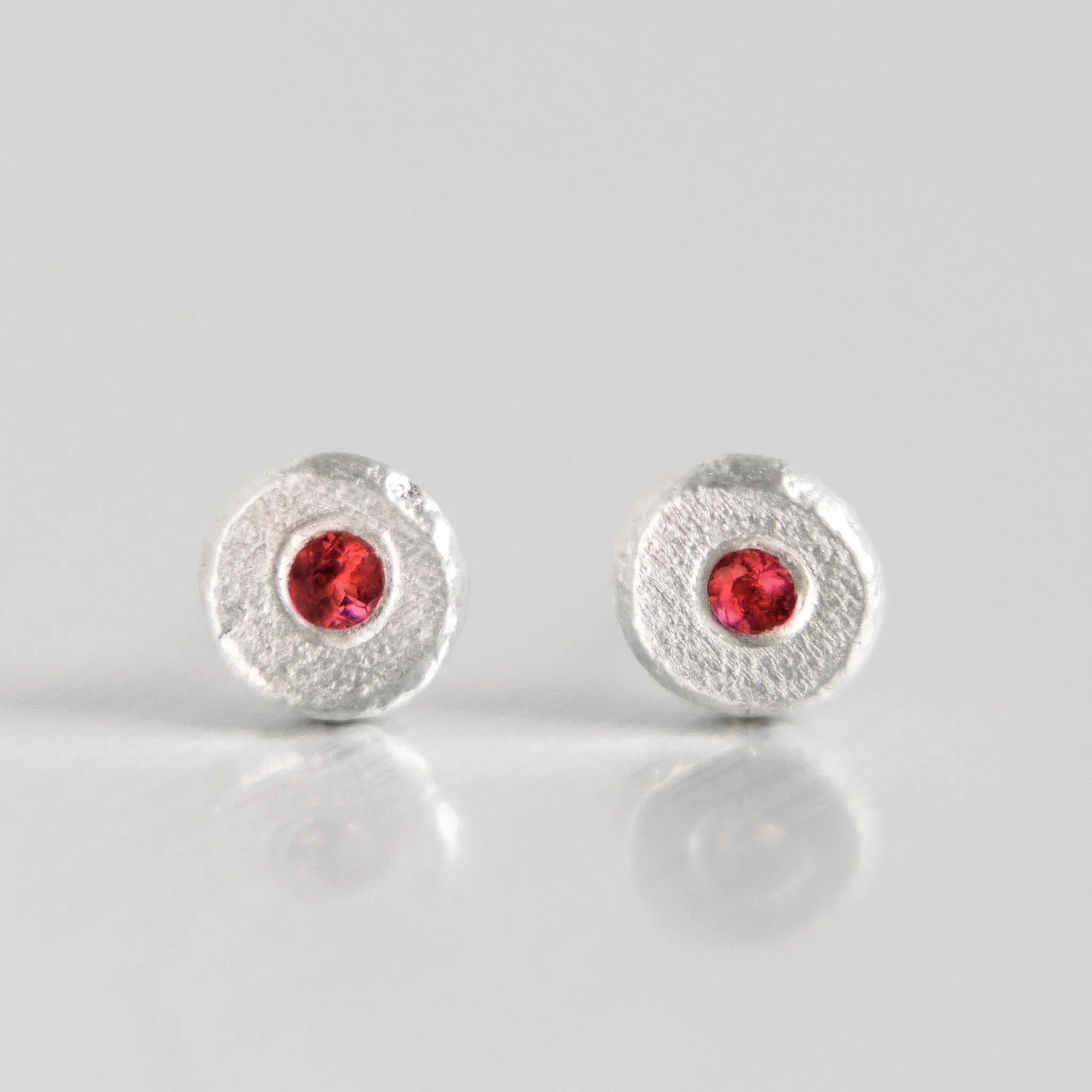 Pebble Stud Earrings in Sterling Silver