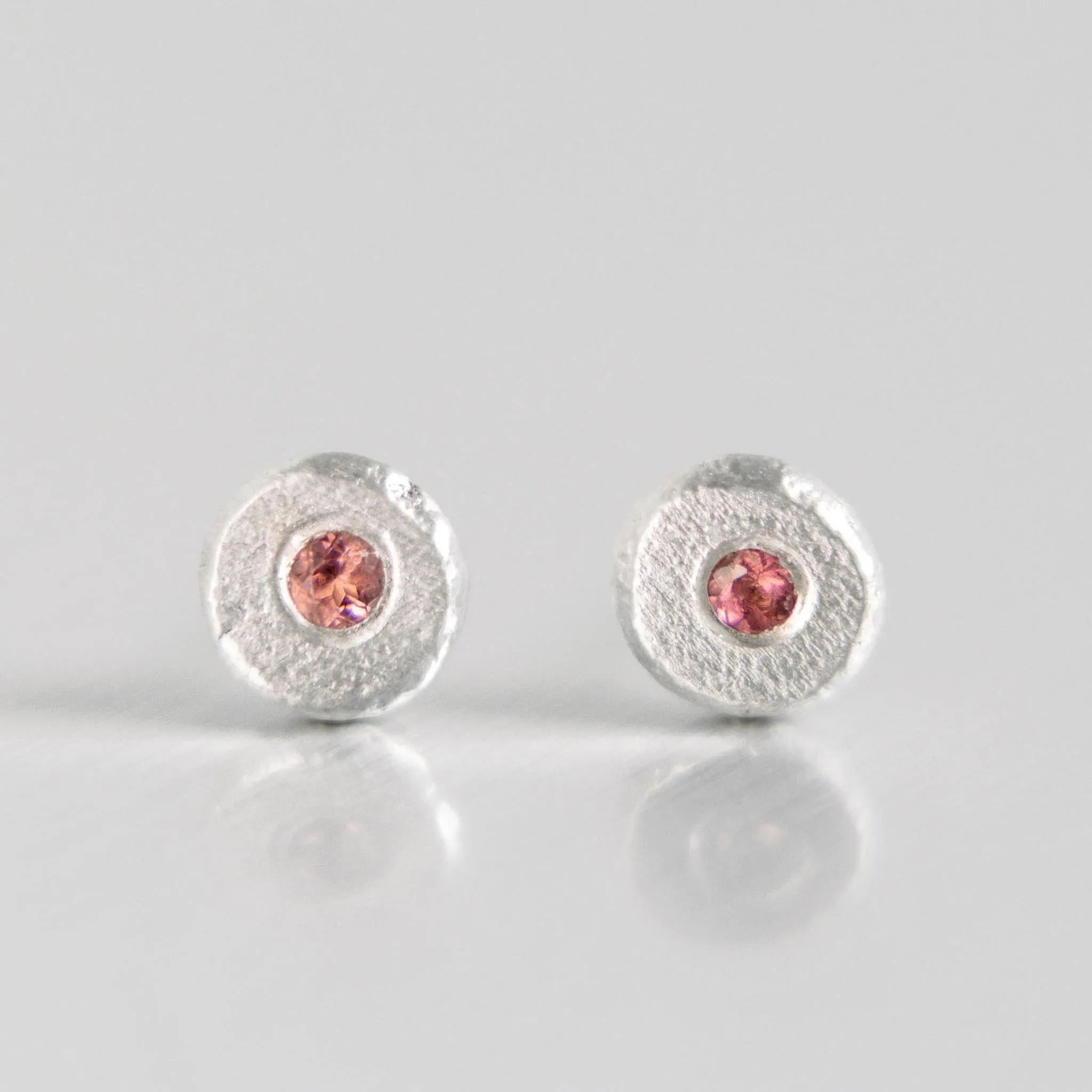 Pebble Stud Earrings in Sterling Silver