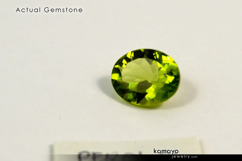 PERIDOT GEMSTONE - 10x8mm Oval Green Loose Stone