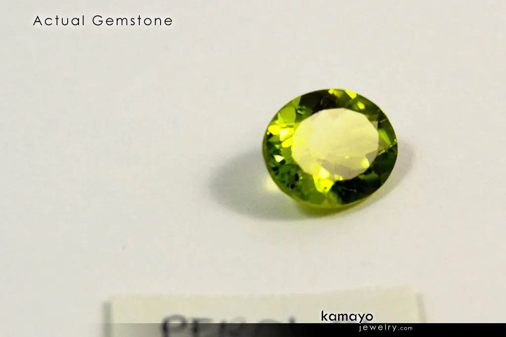 PERIDOT GEMSTONE - 10x8mm Oval Green Loose Stone