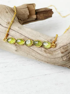 Peridot Gemstone Necklace