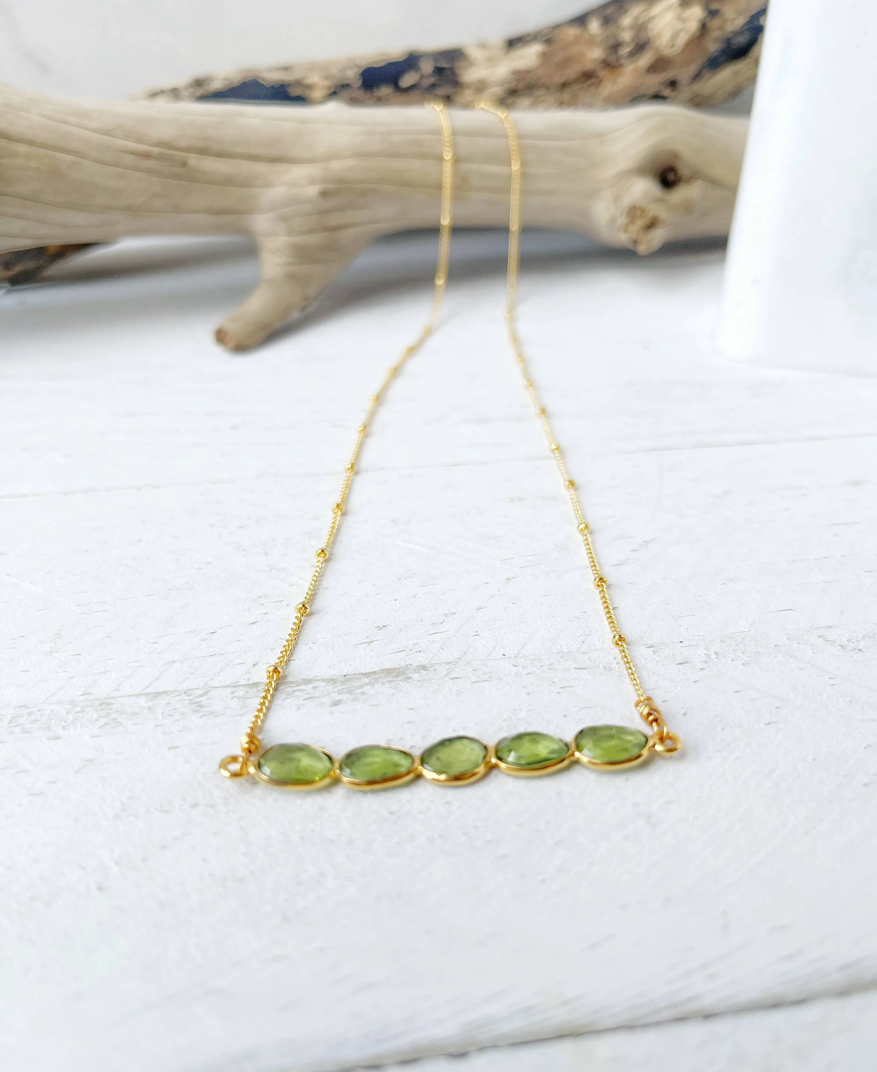 Peridot Gemstone Necklace