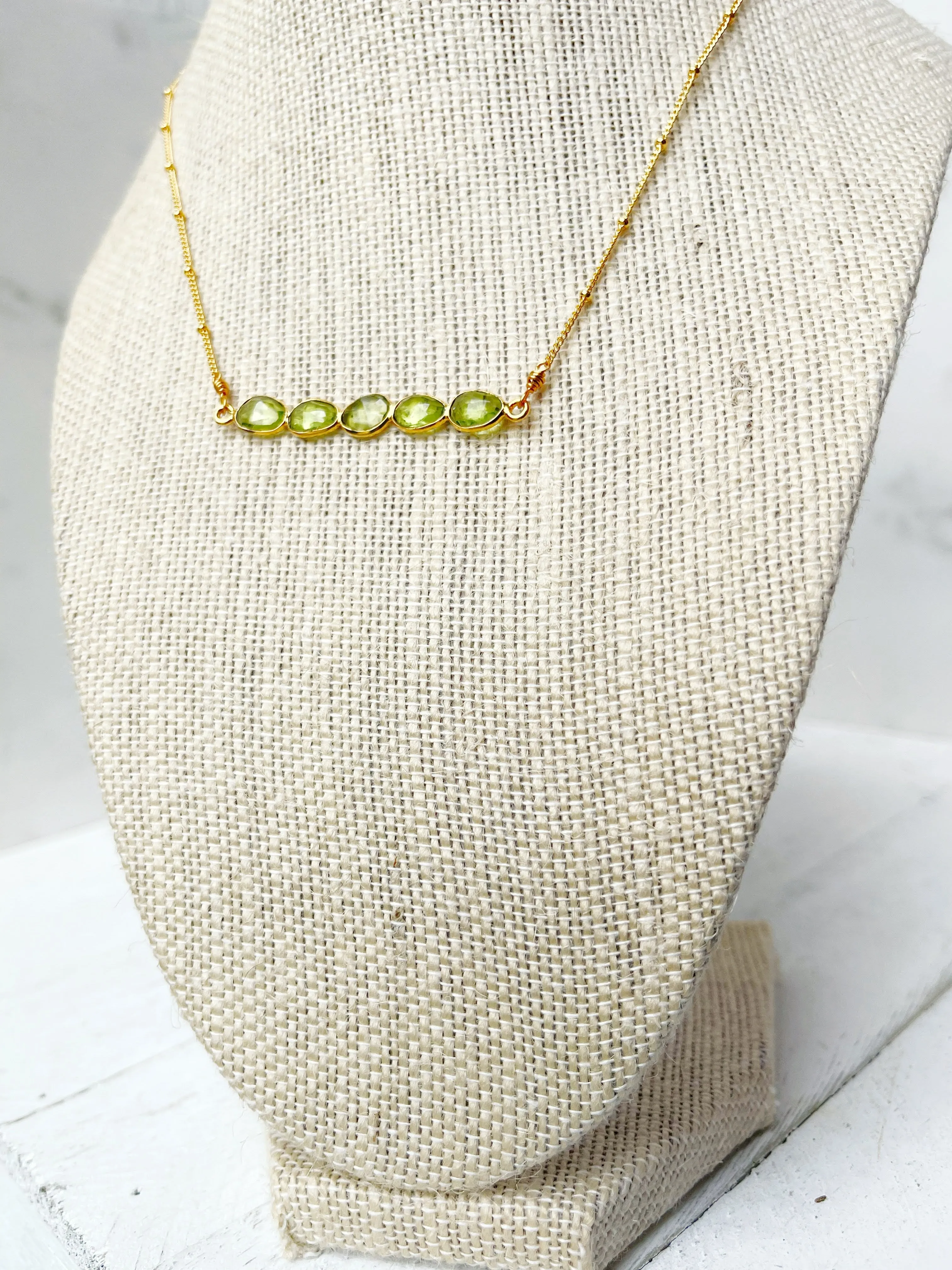 Peridot Gemstone Necklace