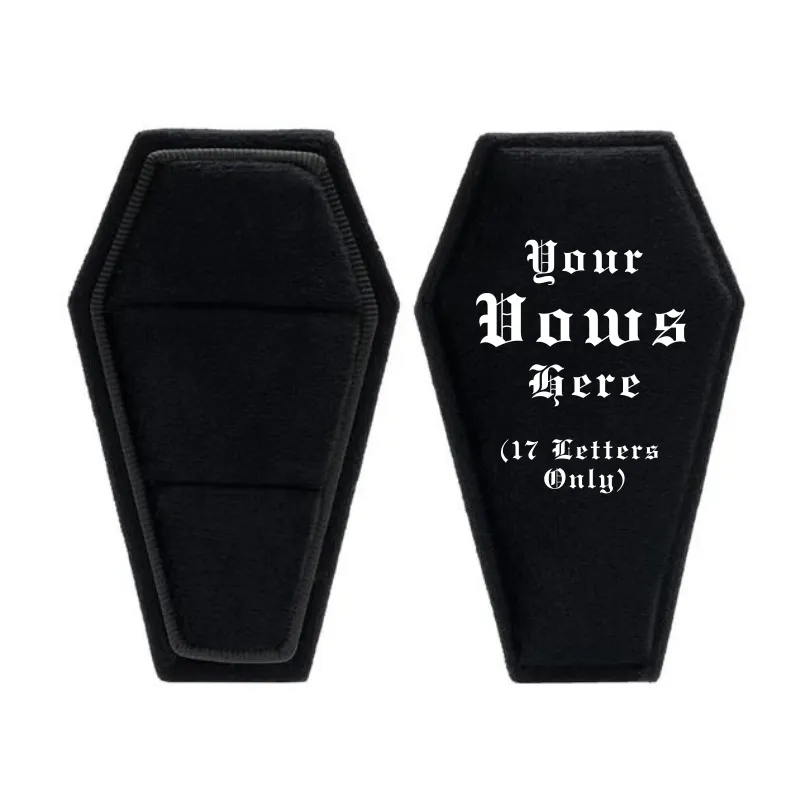 Personalized Coffin Necklace Jewelry Box
