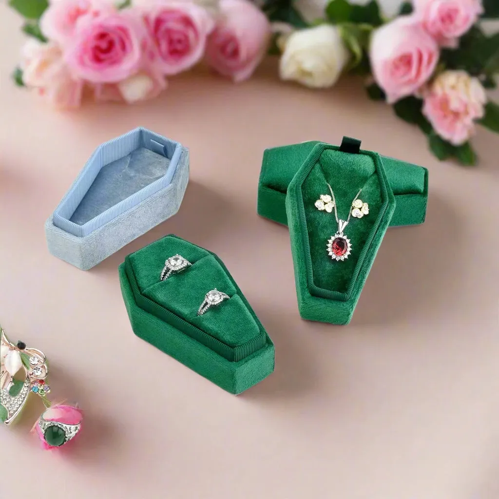 Personalized Coffin Necklace Jewelry Box