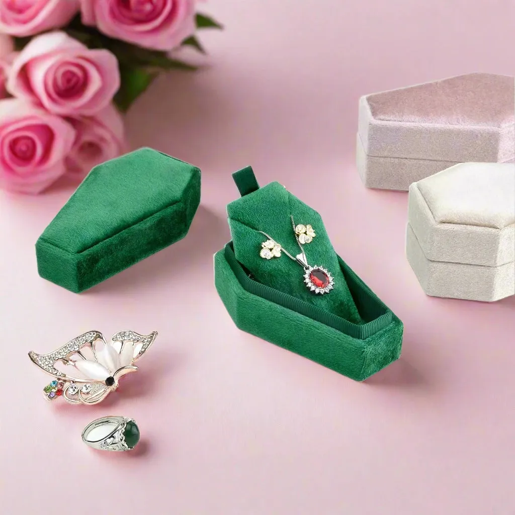Personalized Coffin Necklace Jewelry Box