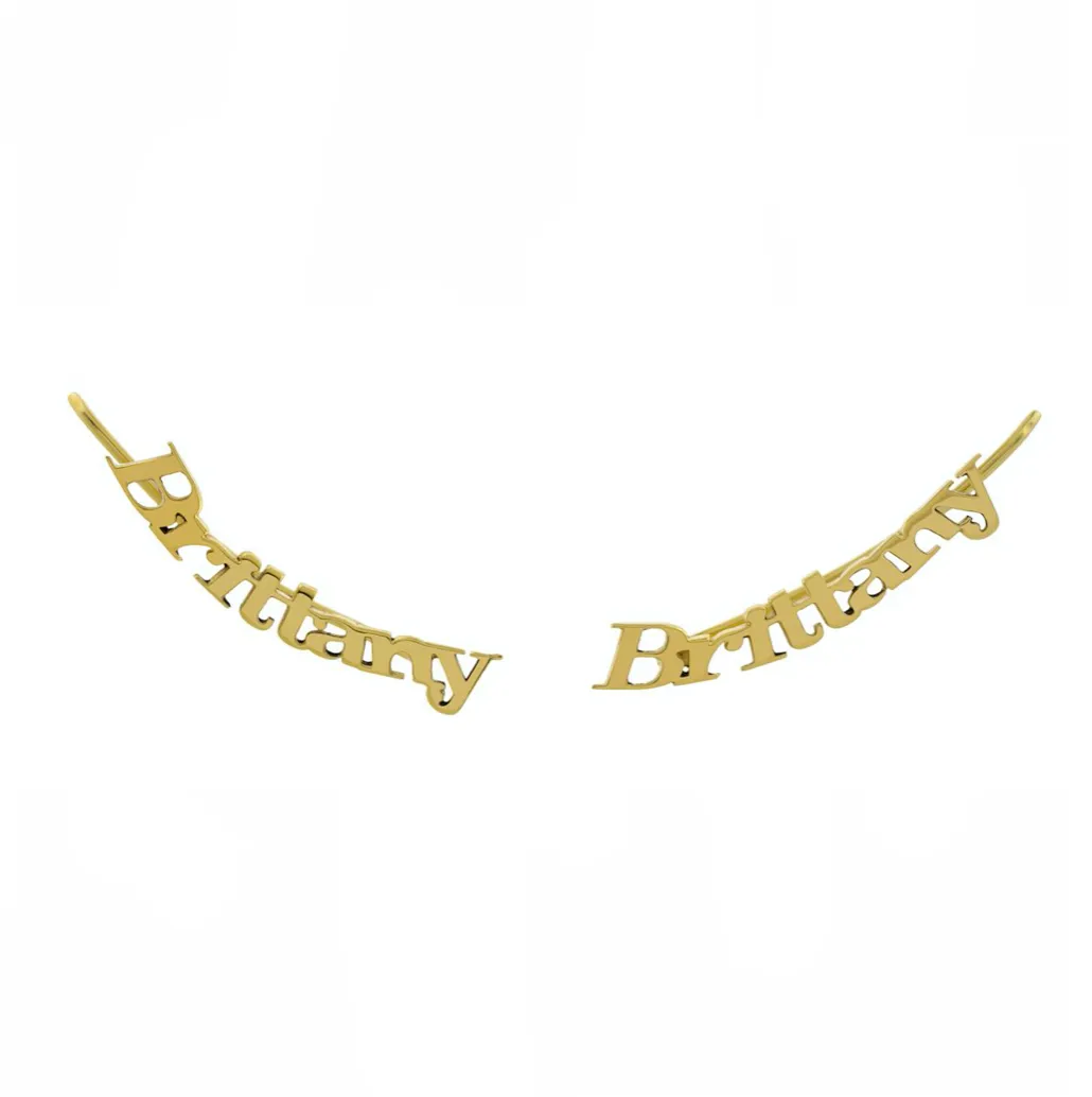 Personalized Crawler Stud Earrings