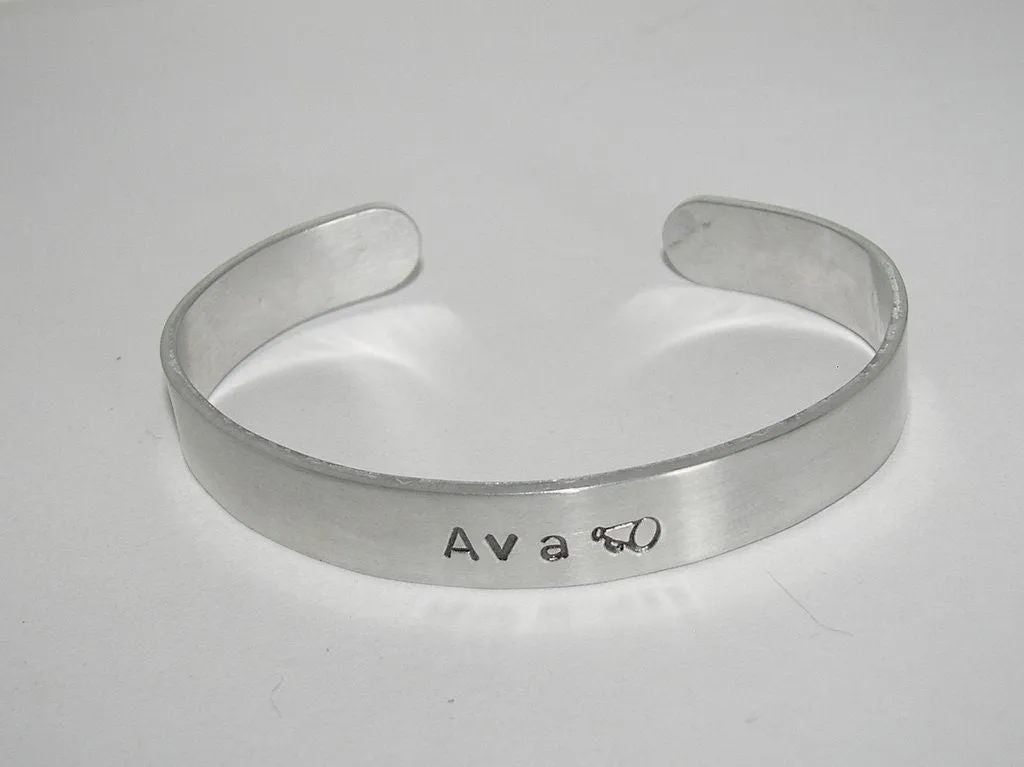 personalized cuff bracelet with your wording , custom hand stamped  jewelry, customized jewelry, handstamped jewelry