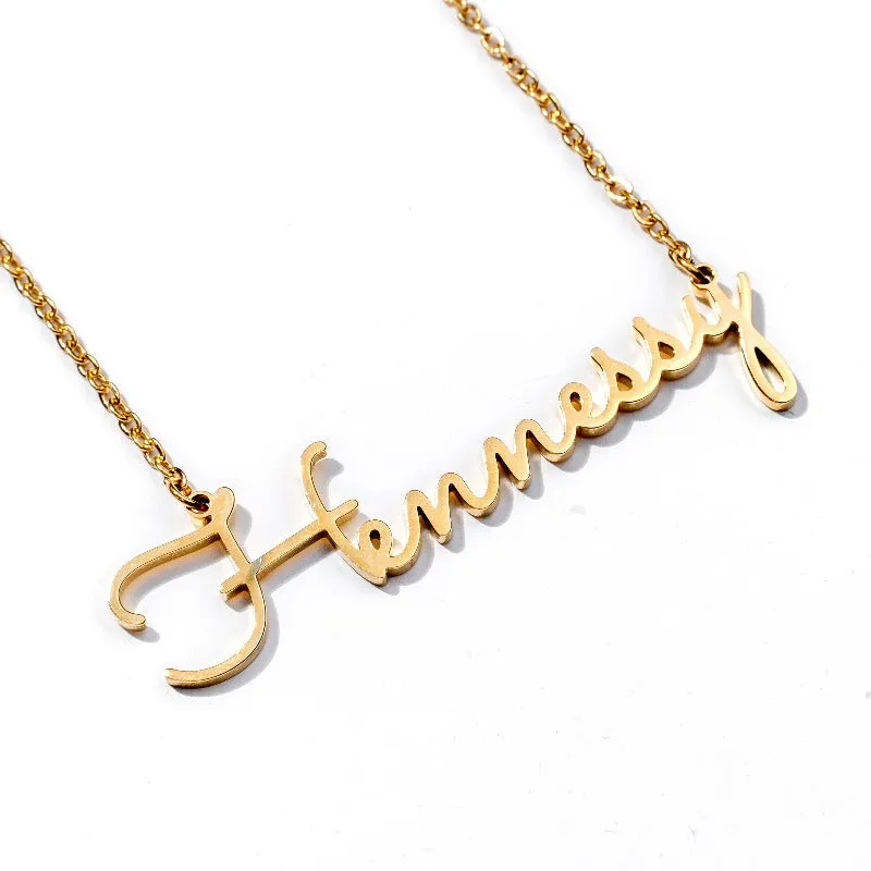 Personalized Custom Cursive Name Necklace