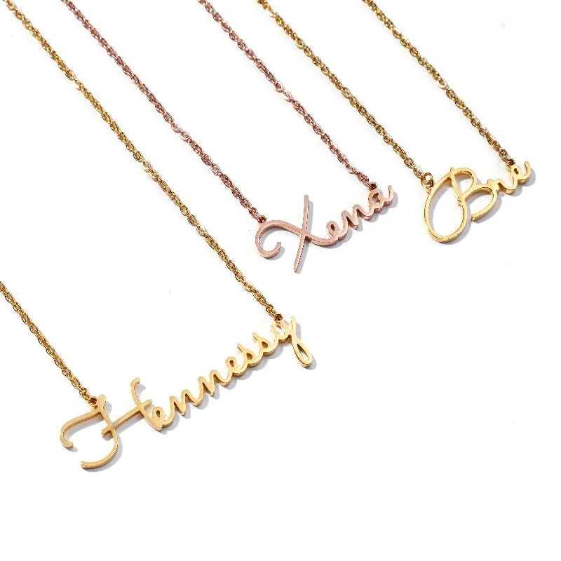 Personalized Custom Cursive Name Necklace
