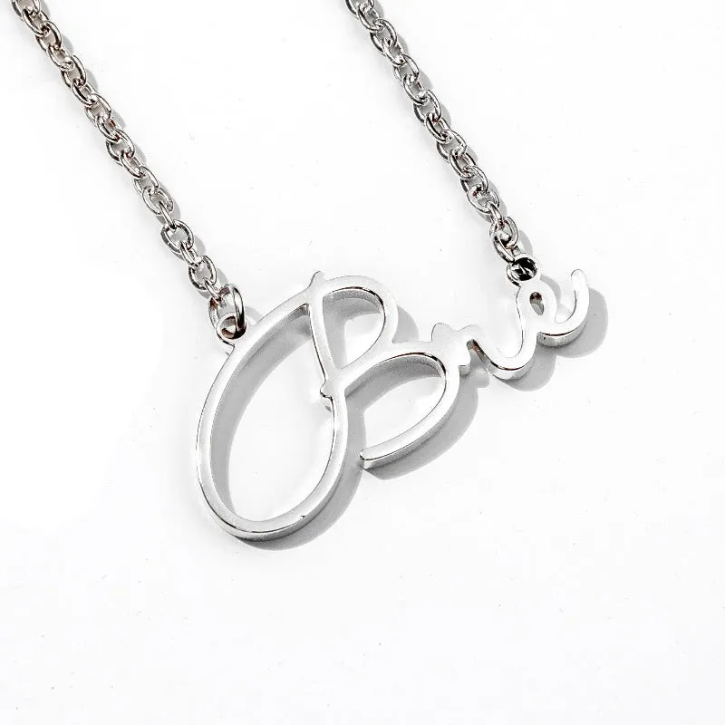 Personalized Custom Cursive Name Necklace