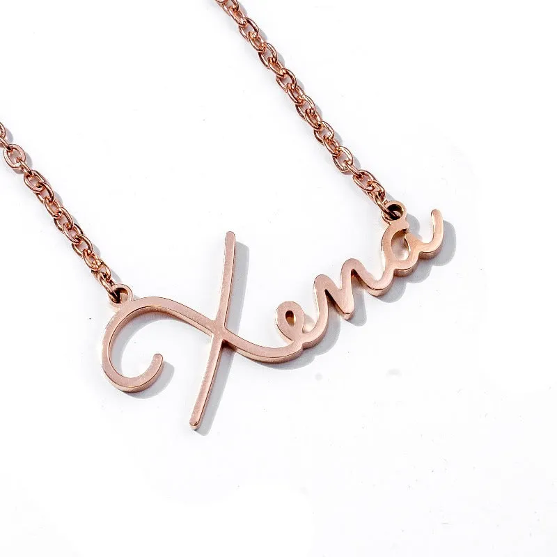 Personalized Custom Cursive Name Necklace